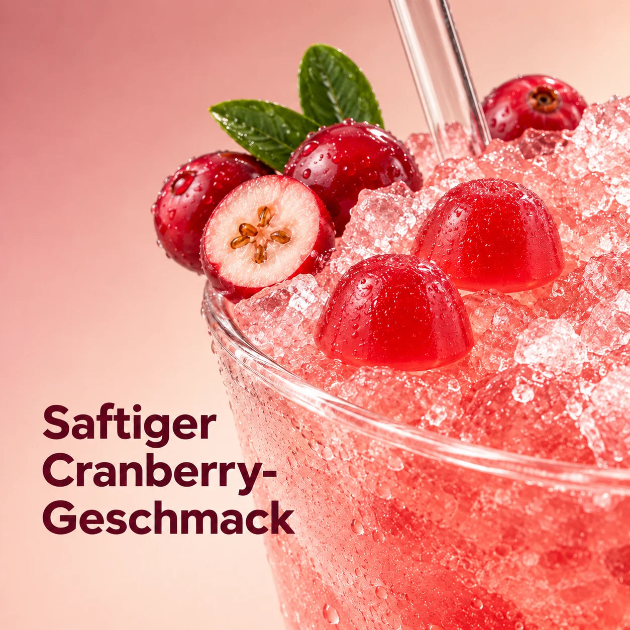 Saftiger Cranberry-Geschmack