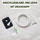 Anschlusskabel und Druckknopf im Detail
